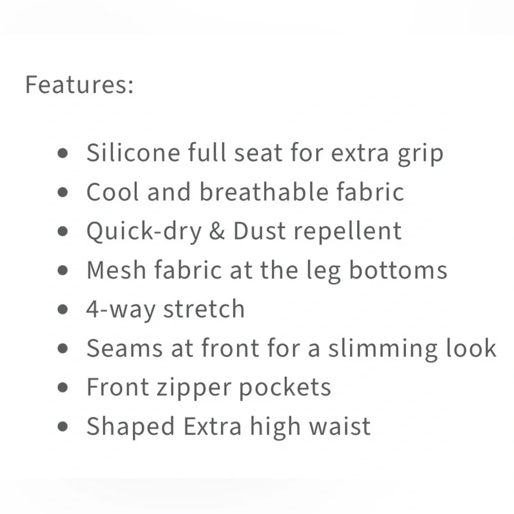 HORZE Women Sz 22 Angelina White‎ Full Seat Breeches Silicone Equestrian Pants